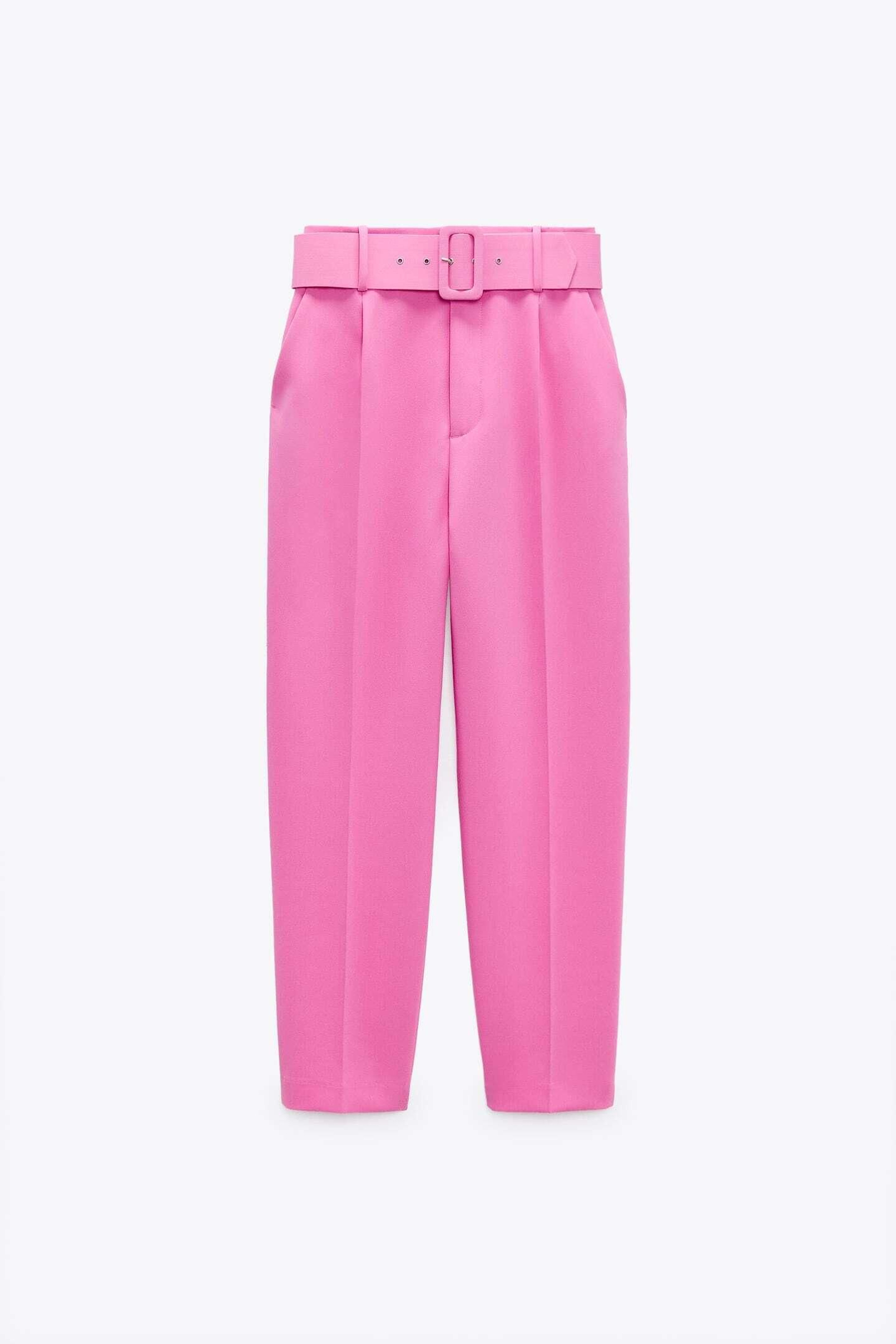 Pantalones rosa de Zara. Pantalones rosa de Zara.