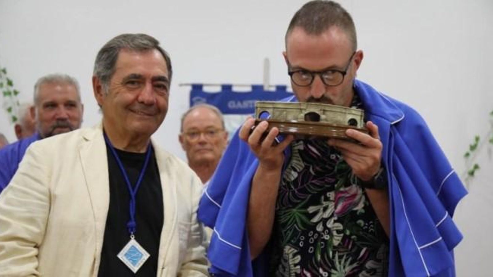 El pasado mes de agosto Alex O’Dogherty fue designado cofrade de honor.