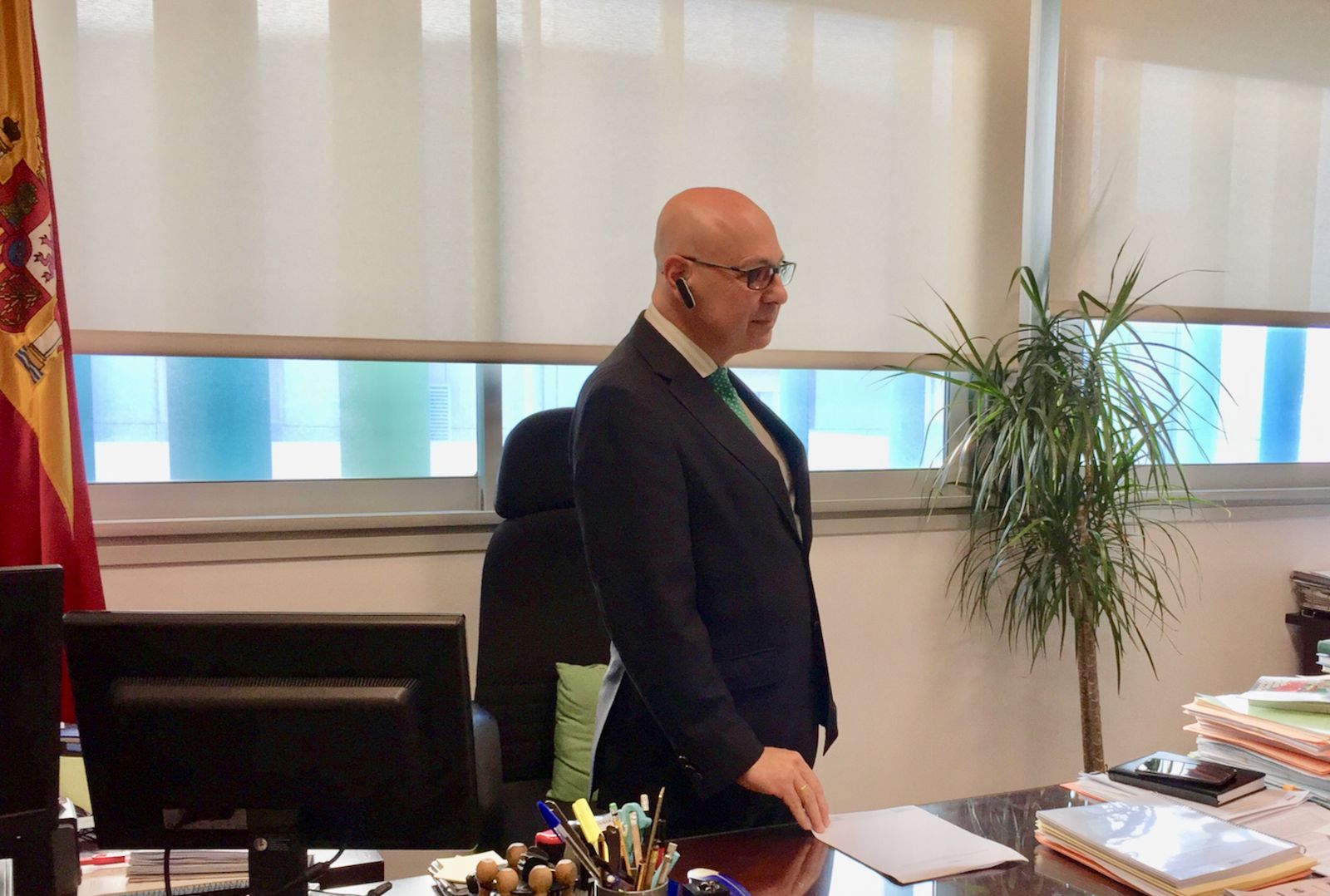 Luis Carlos Rodríguez León en su despacho de la Fiscalía