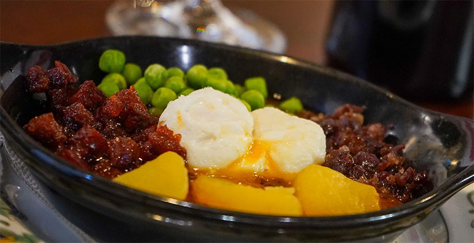 Huevos a la flamenca de la Bodeguilla del Bar Jamón.