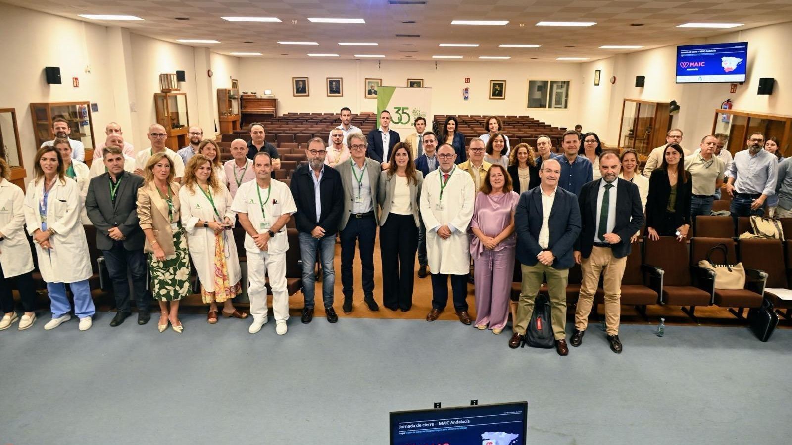 Asistentes al acto del programa Modelos Asistenciales de Atención al Paciente con Insuficiencia Cardíaca (MAIC).