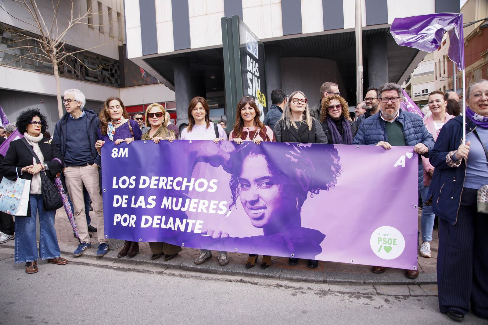 Las imágenes de la manifestación realizada por la Plataforma de Acción Feminista en Almería