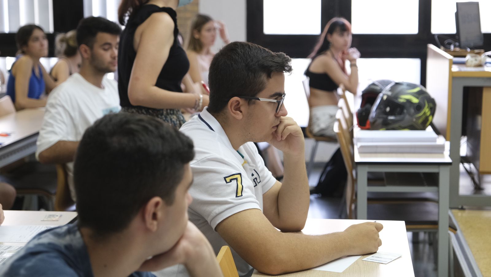 Imágenes de las pruebas de acceso de la PEvAU en la Universidad de Almería