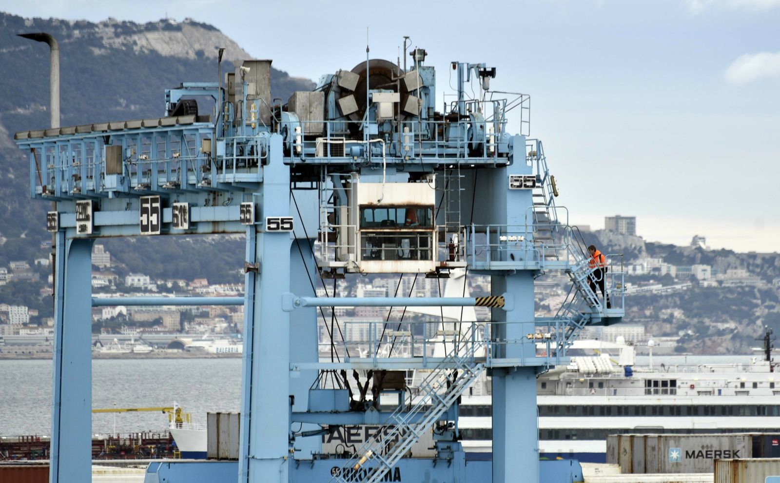 Actividad en el Puerto de Algeciras.