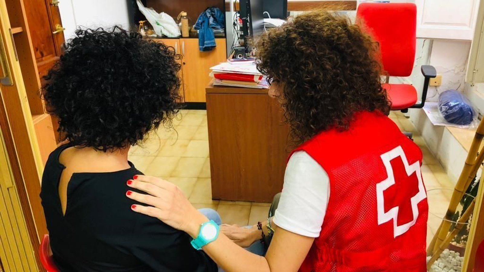 Una de las víctimas de explotación sexual que recibe asistencia en Cruz Roja Almería