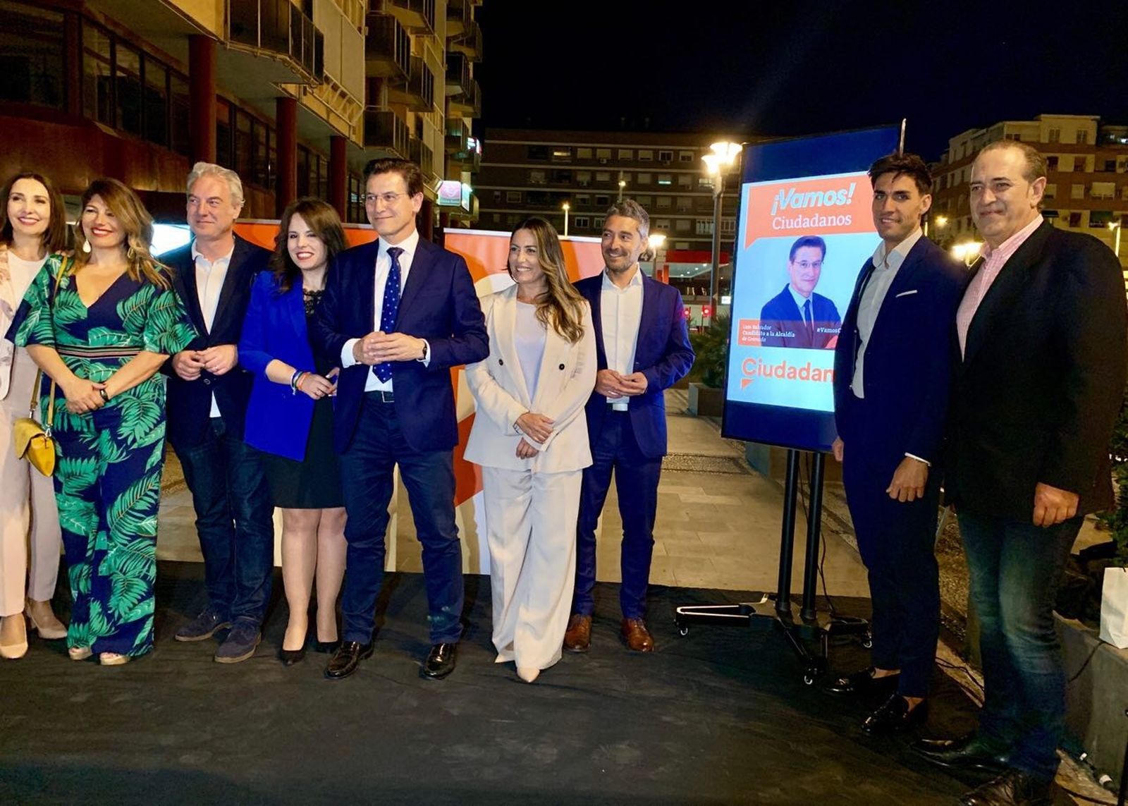 Las imágenes del inicio de la campaña de Cs