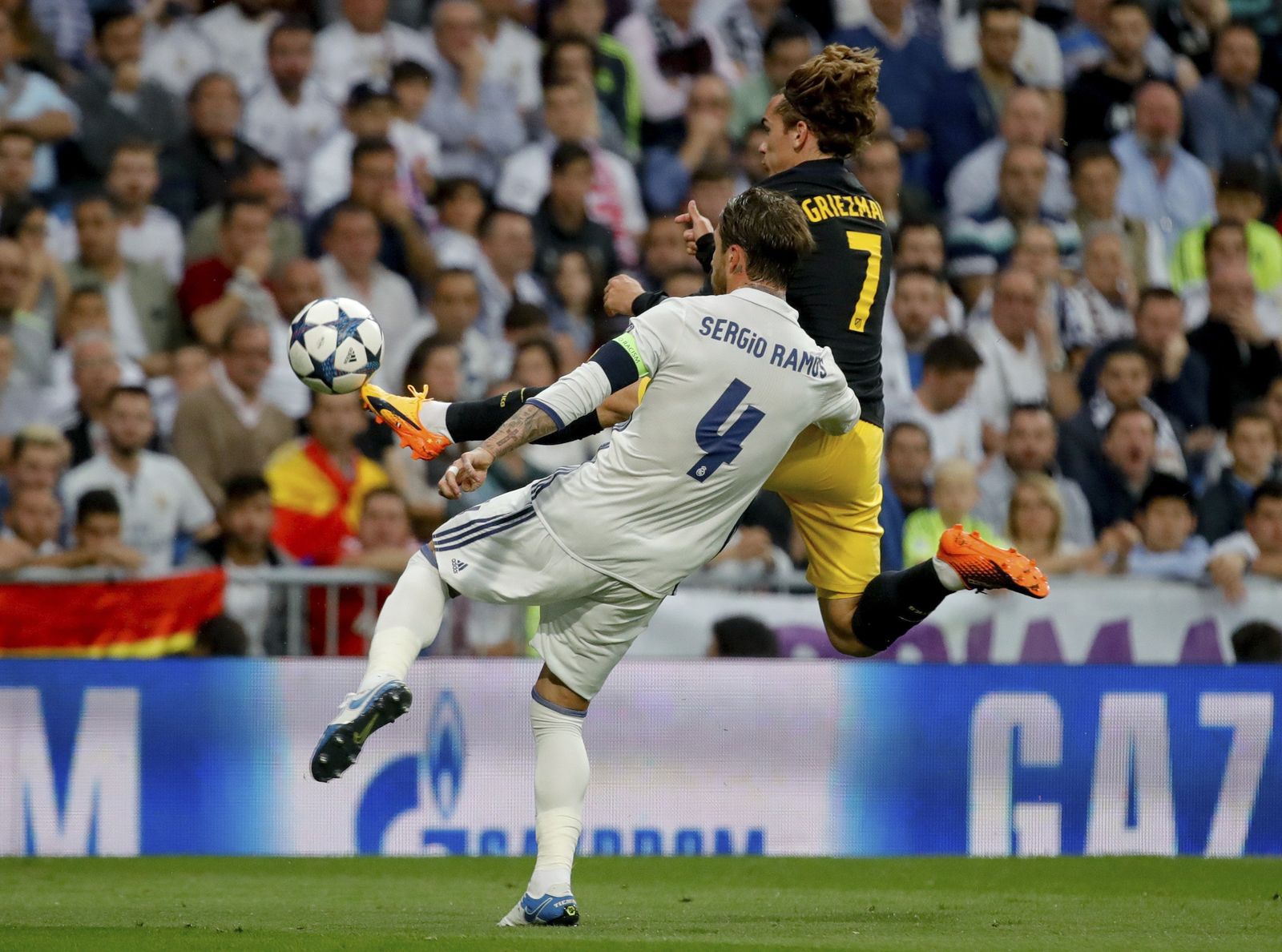 La ida de semifinales del Madrid-Atlético de 'Champions'