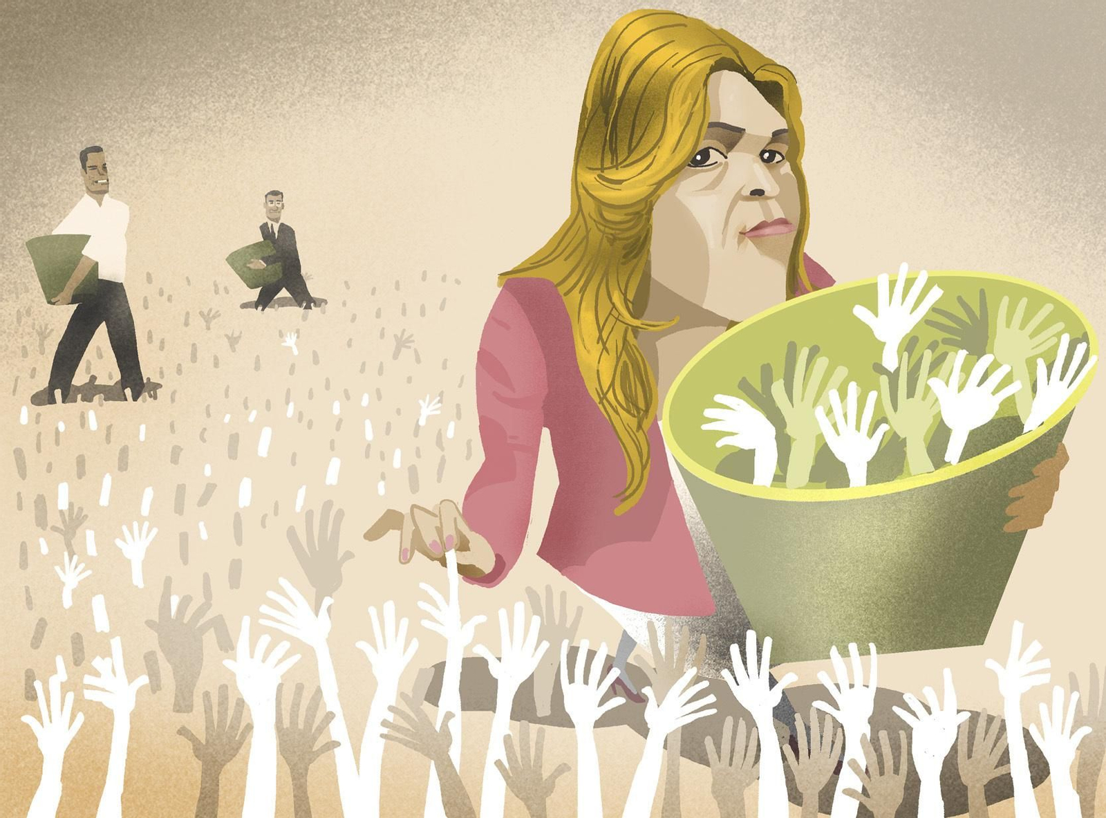 La primera vuelta de  las primarias del PSOE