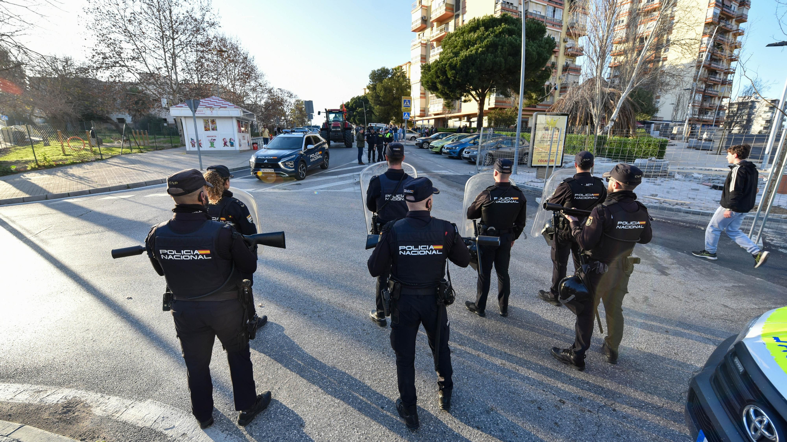 La tractorada del sector primario en Algeciras, en imágenes
