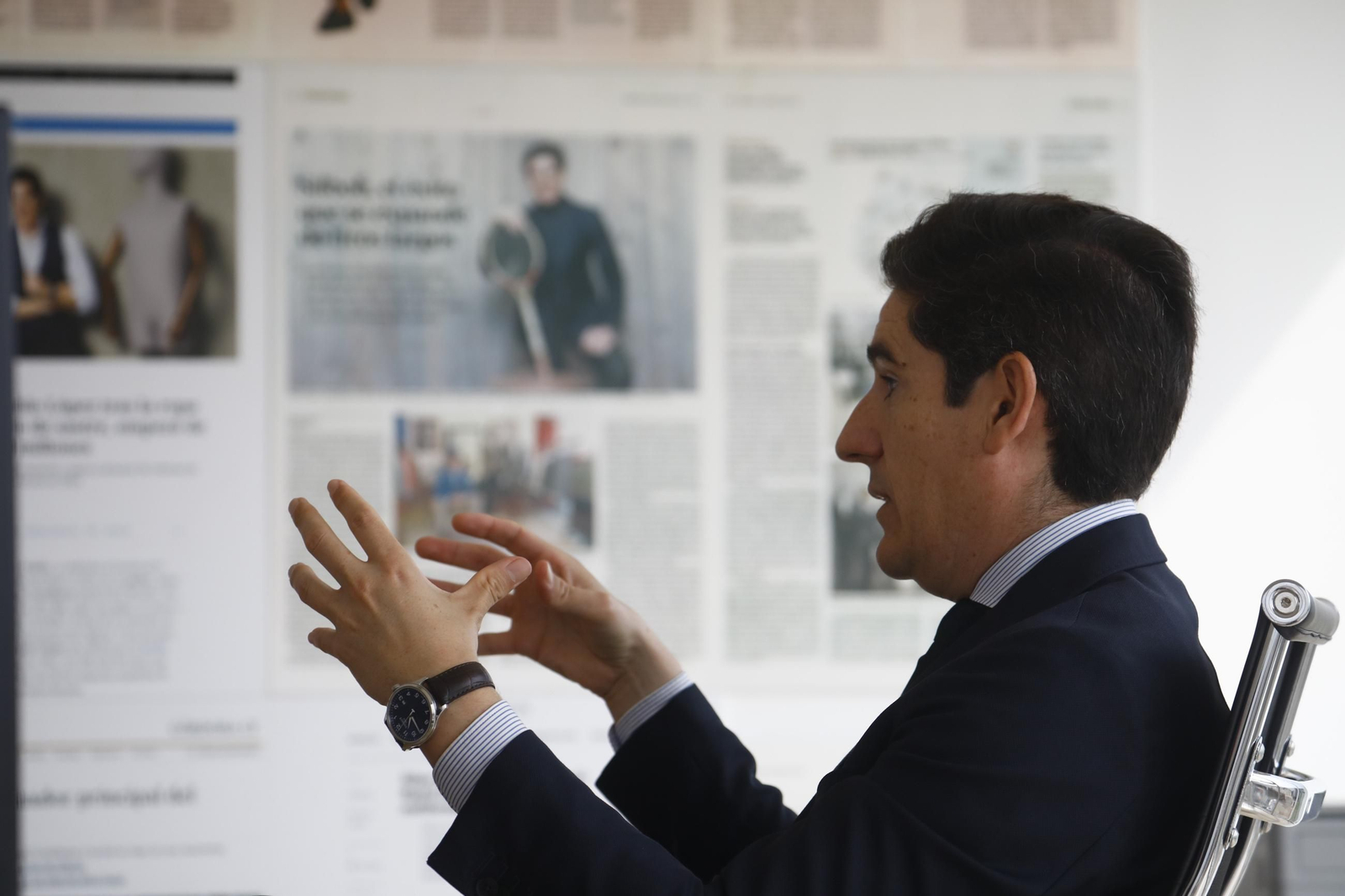 Pablo López, consejero delegado de Silbon, durante la entrevista