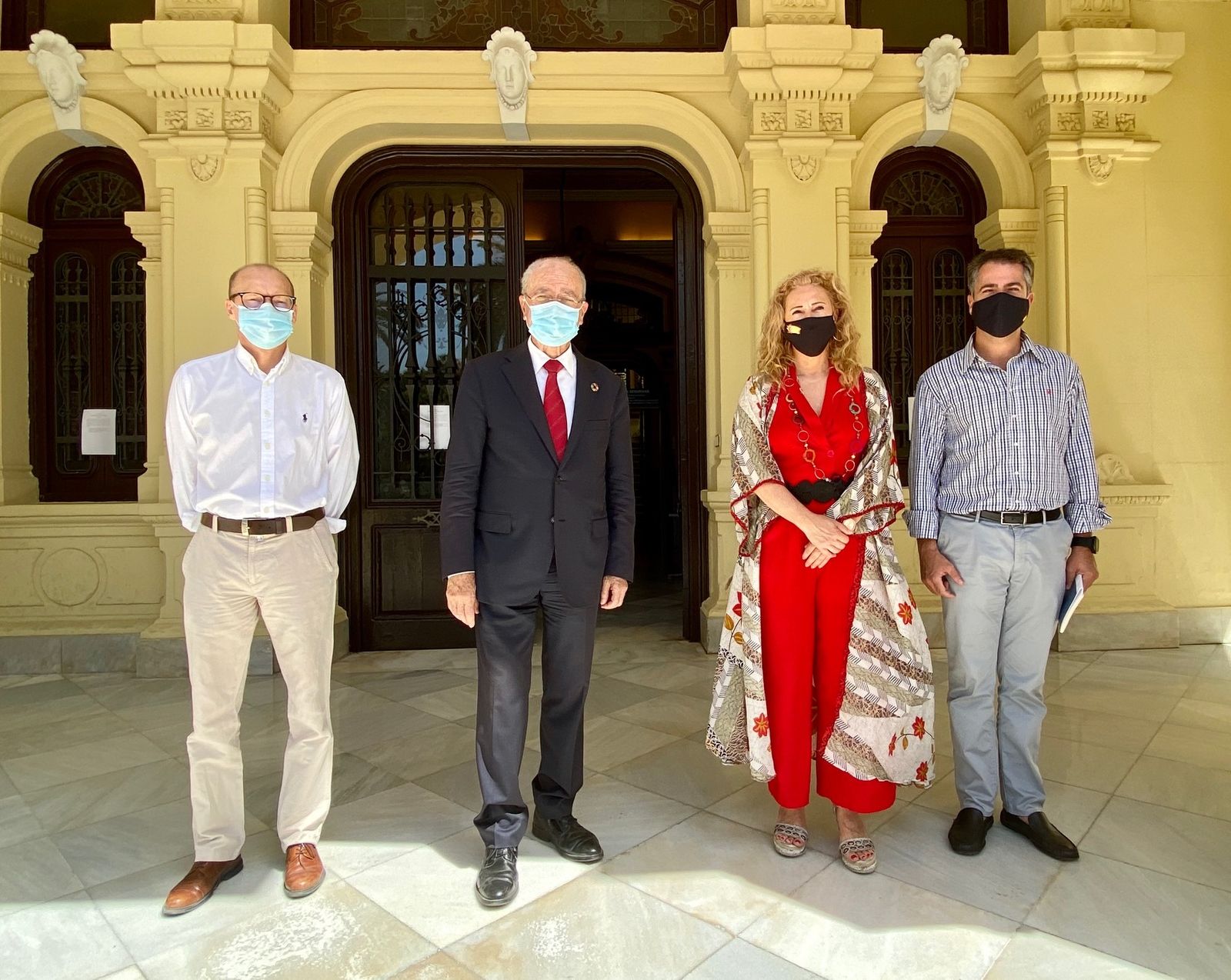 Víquez, De la Torre, España y Conde, este martes.