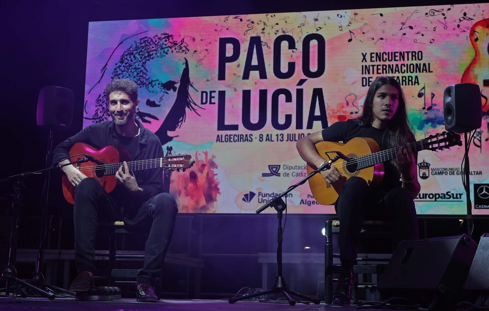 Fotos del concierto del sexteto flamenco en el Encuentro de Guitarra Paco de Lucía