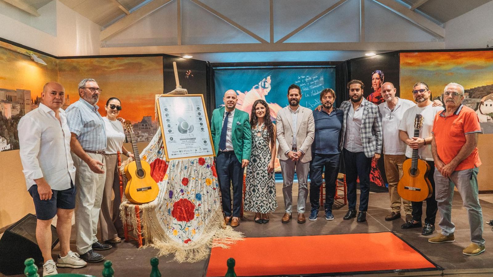El alcalde de Ogíjares, Estéfano Polo, durante la presentación del Festival Nacional de Cante Flamenco.