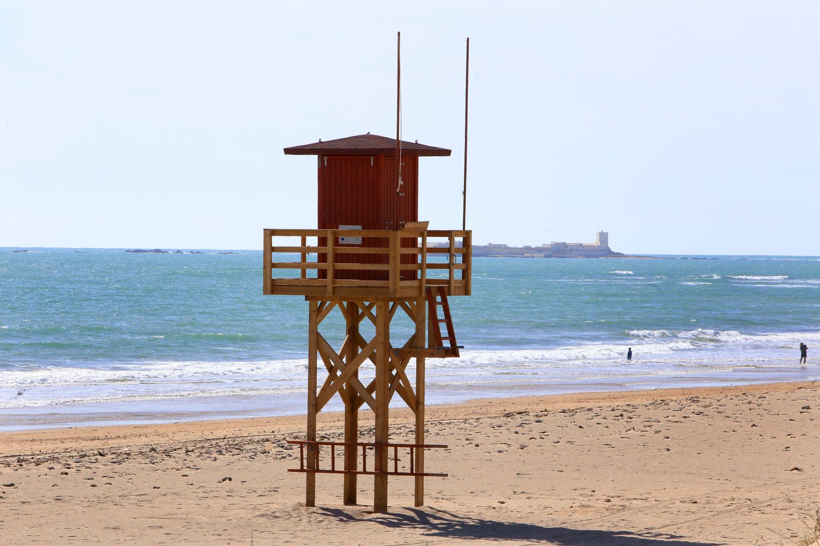 La playa de La Barrosa, hace unos días.