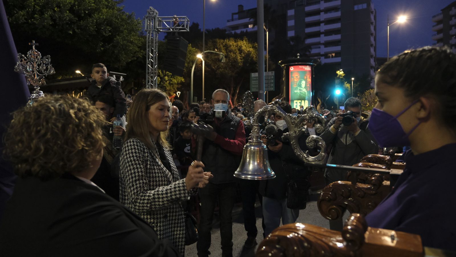 Procesión del Encuentro en Almería, en imágenes.