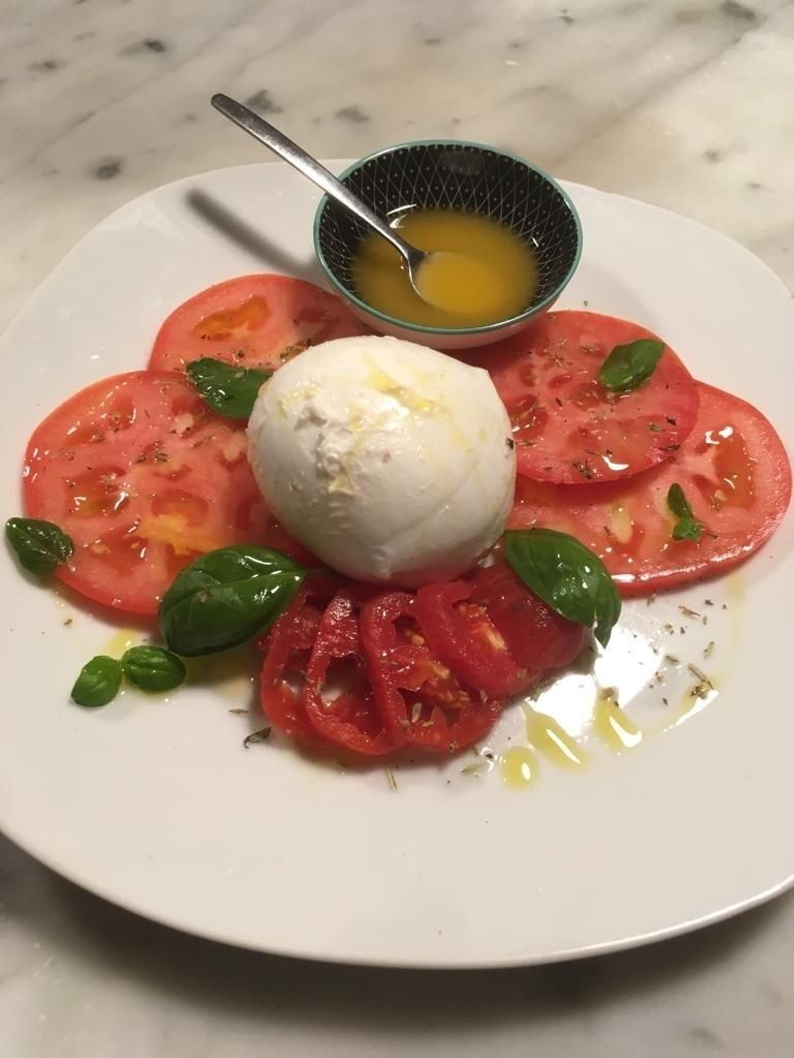 Ensalada caprese del Restaurante Candelaria