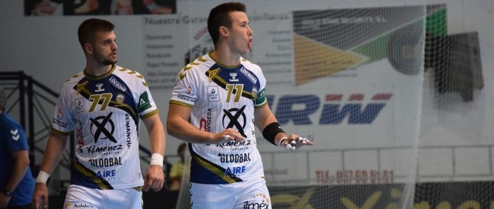 Corning y Arnau, durante un partido de esta temporada.