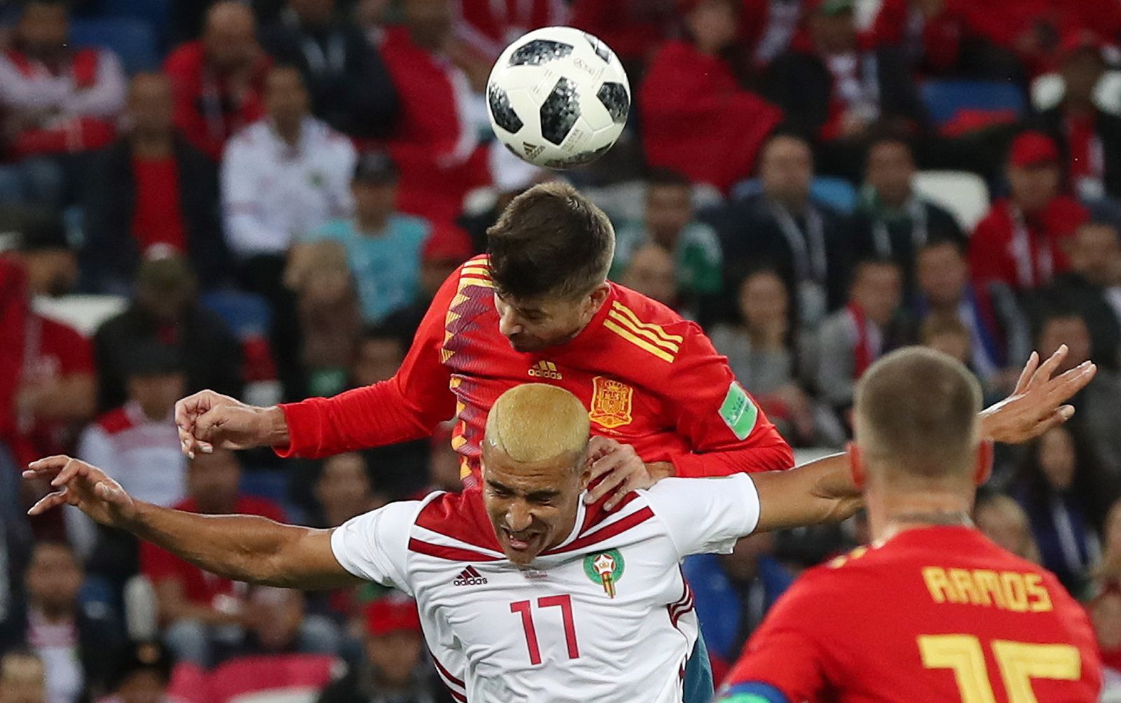 Las imágenes del España-Marruecos