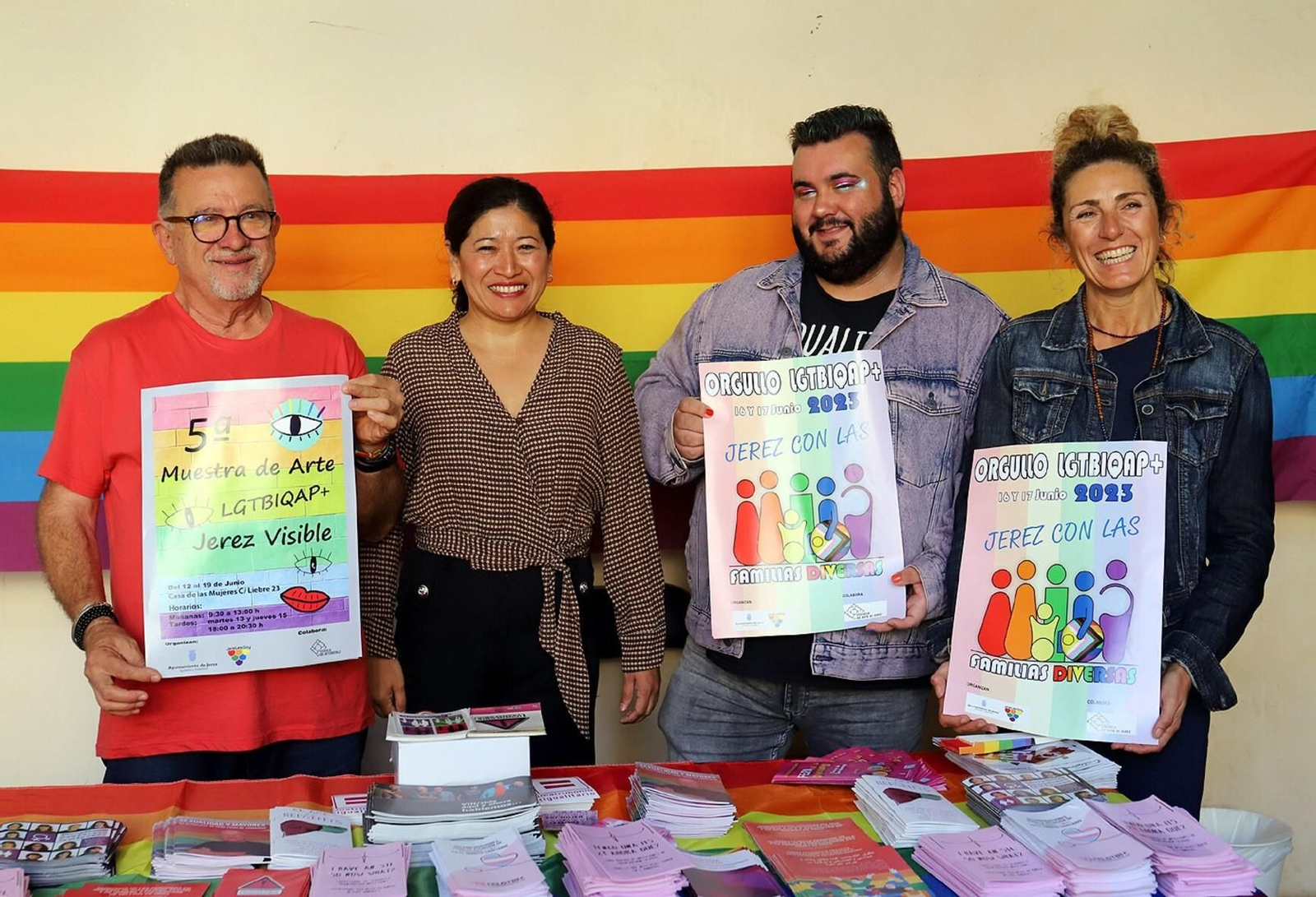 Presentación del cartel con motivo del Día del Orgullo LGTBIQAP+ 2023 con el lema ‘Jerez con las familias diversas’