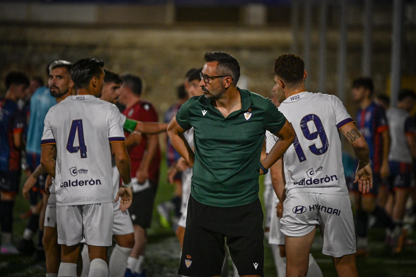 Manolo Herrero, en un momento del choque.