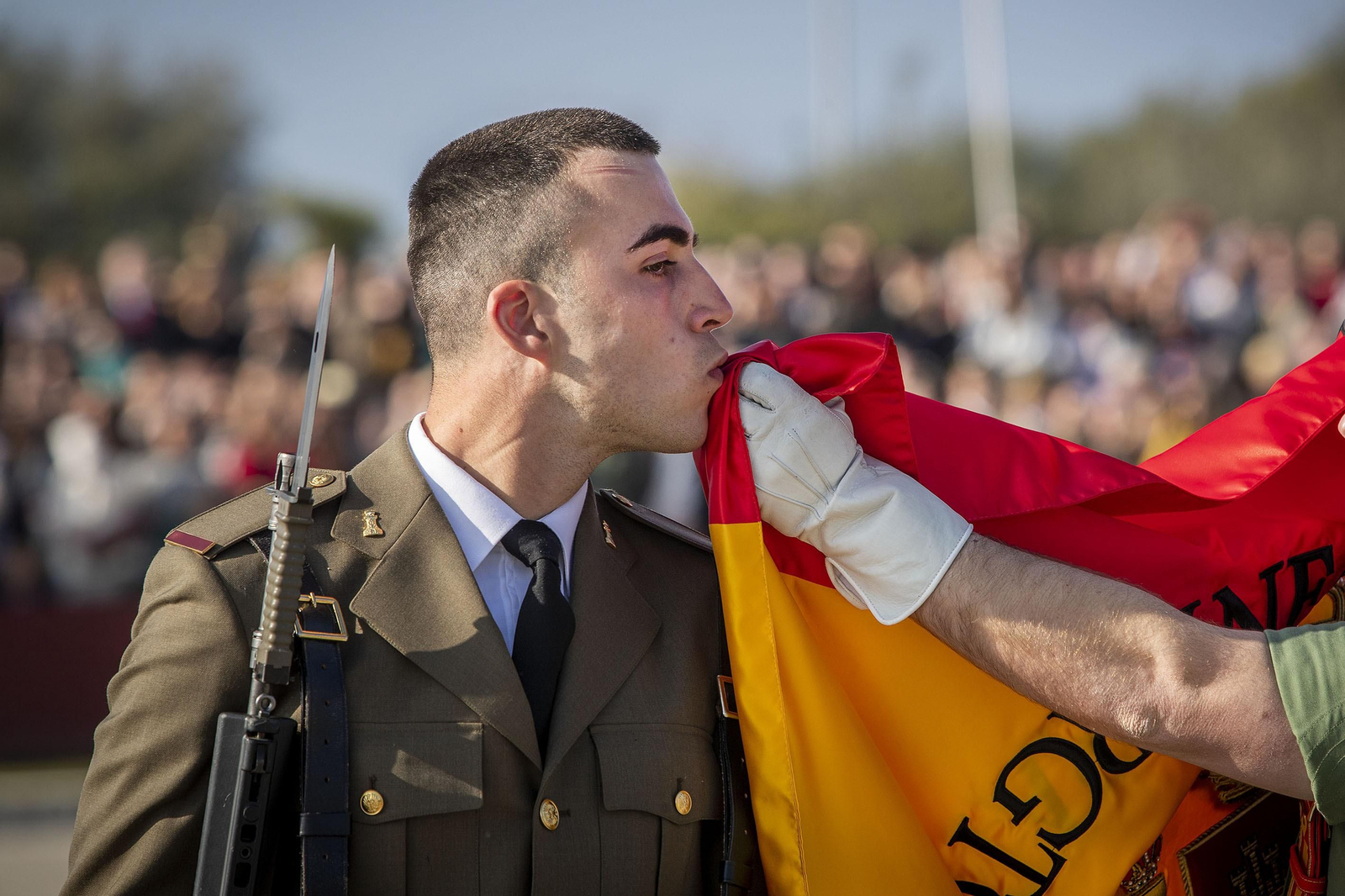 Imágenes de la jura de bandera en Camposoto