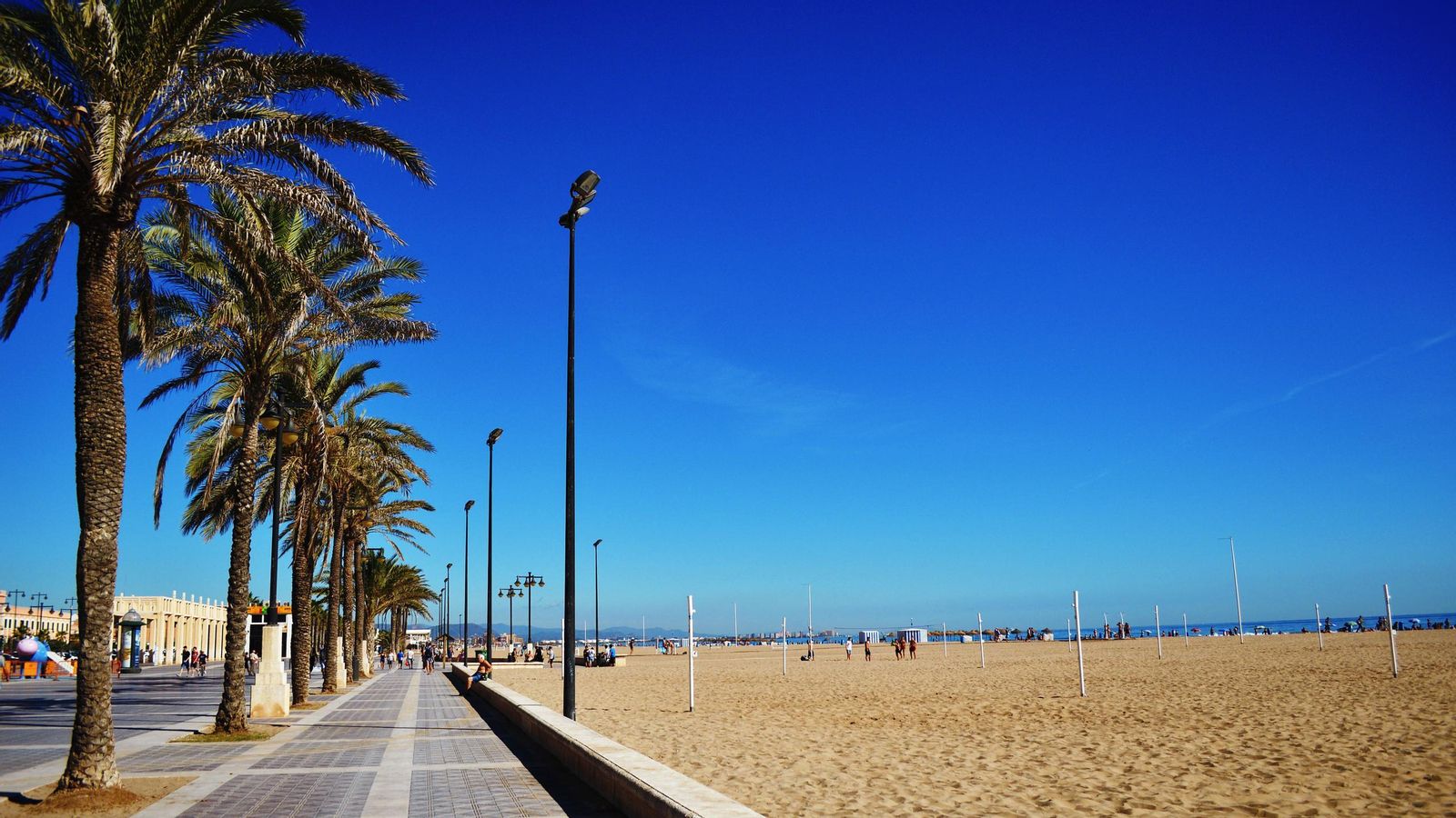 Playa de la Malvarrosa, en Valencia.