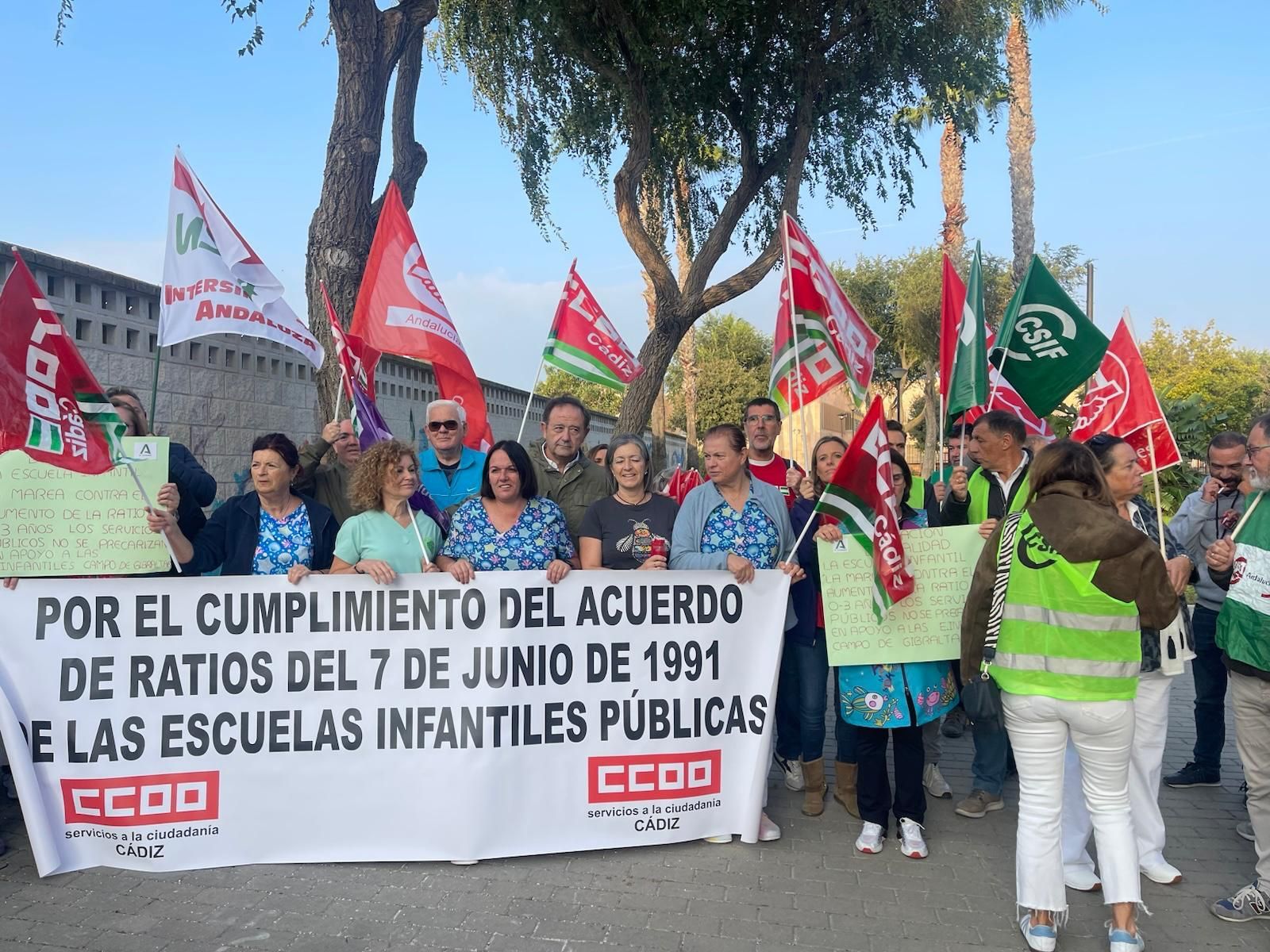 Movilizaciones en las escuelas infantiles de Cádiz, que plantean una huelga para el 3 de diciembre