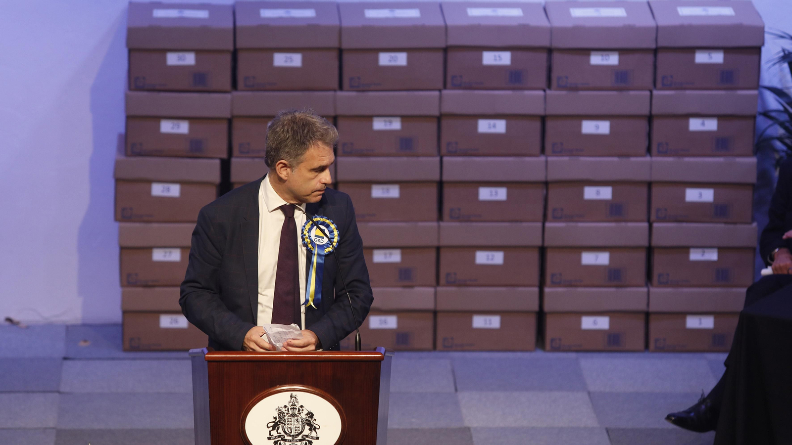 Las fotos de la victoria de Fabian Picardo que gana las elecciones en Gibraltar