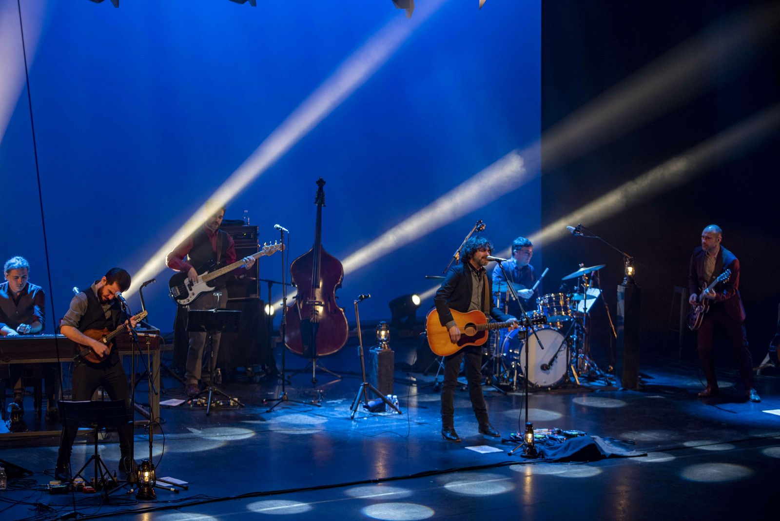 Quique González durante el concierto ofrecido en el Maestro Padilla.