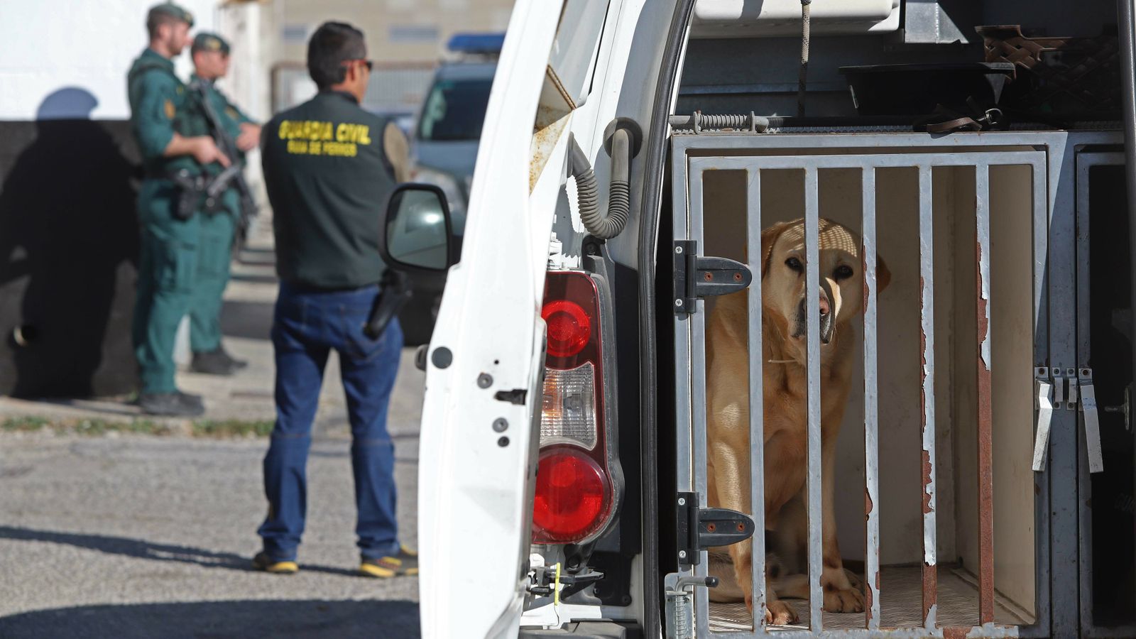 Fotos de los registros de la Guardia Civil en La Línea