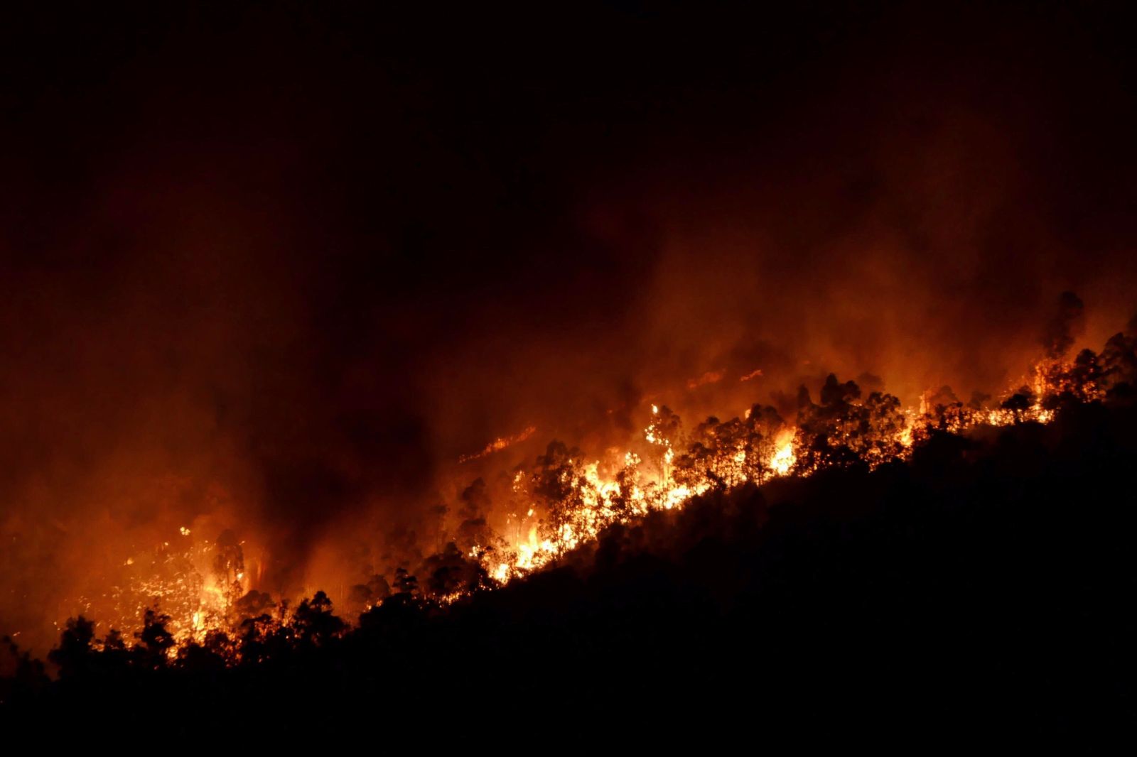 Incendio en Almonaster la Real
