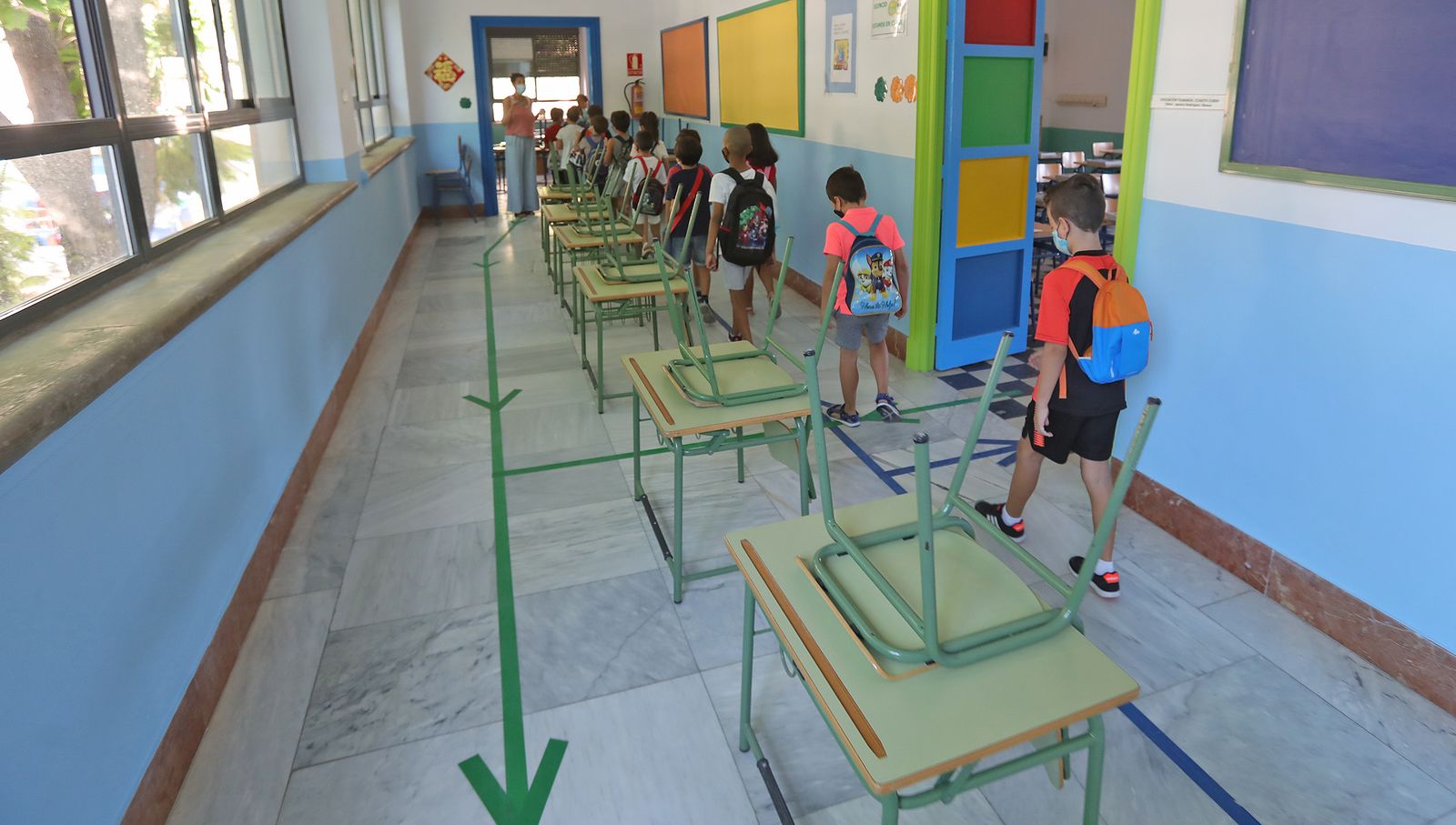 Vuelta al cole con medidas 'anti-Covid' en el colegio Isabel la Católica