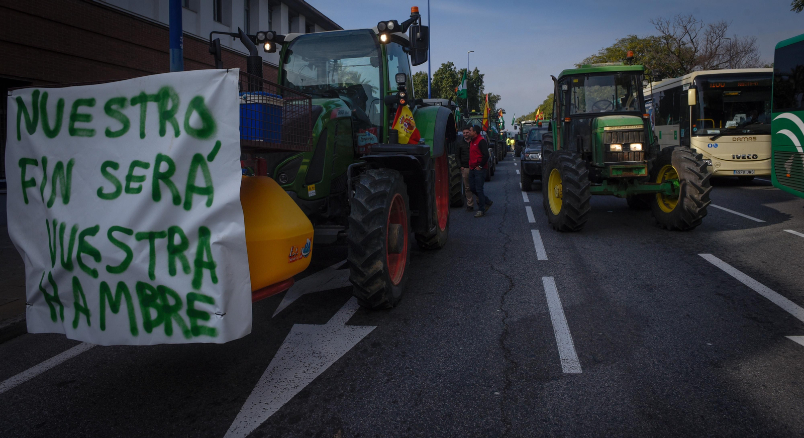 Tractorada en Sevilla