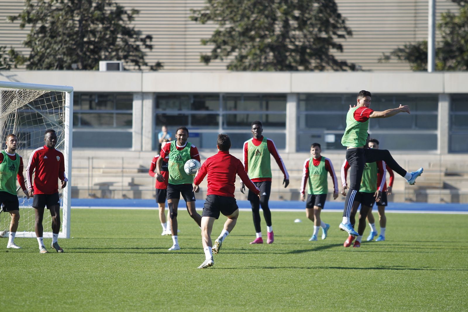 Fotogalería del entrenamiento del Almería previa al partido ante el Numancia