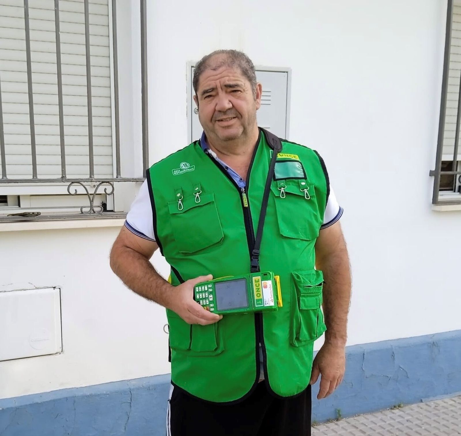 El vendedor de la ONCE de Villa del Río Francisco Javier Millán.