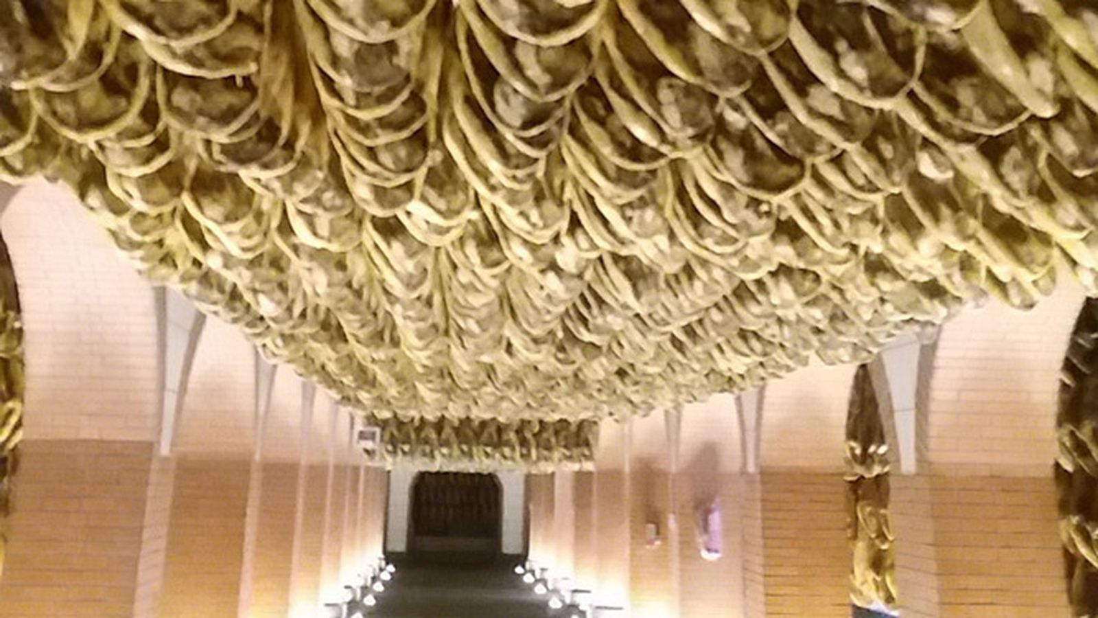 Ejemplares en el secadero de Sánchez Romero Carvajal, en Jabugo.