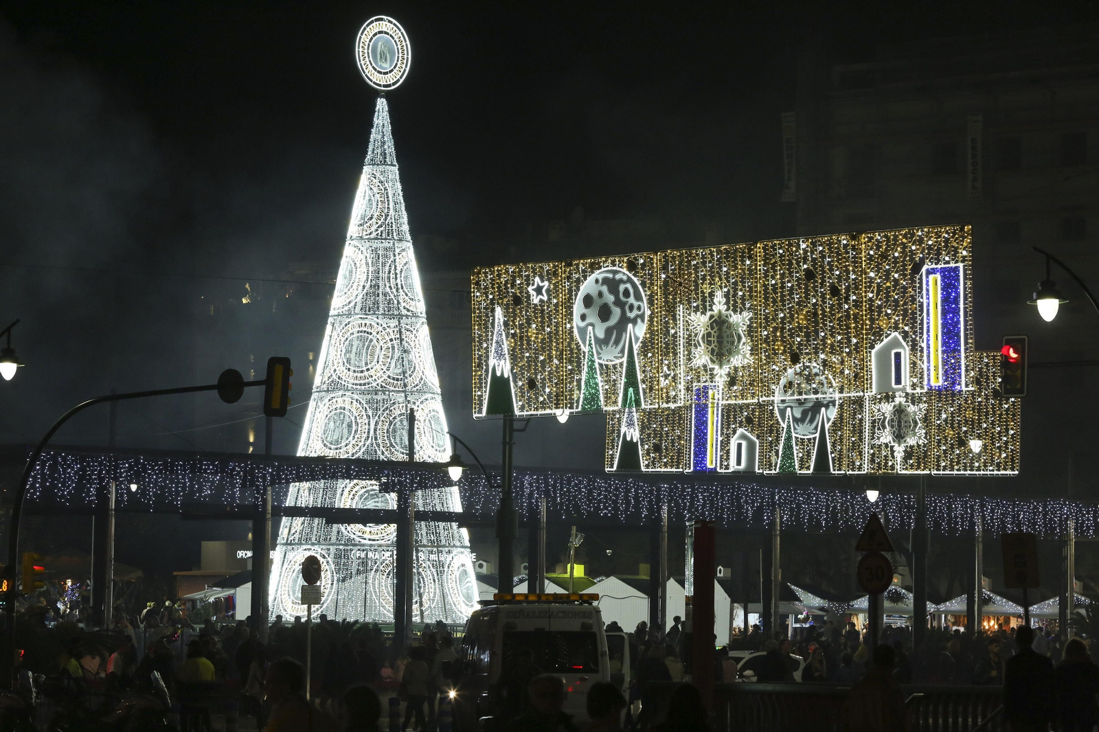 Las fotos de las luces de Navidad en Málaga Las fotos de las luces de Navidad en Málaga