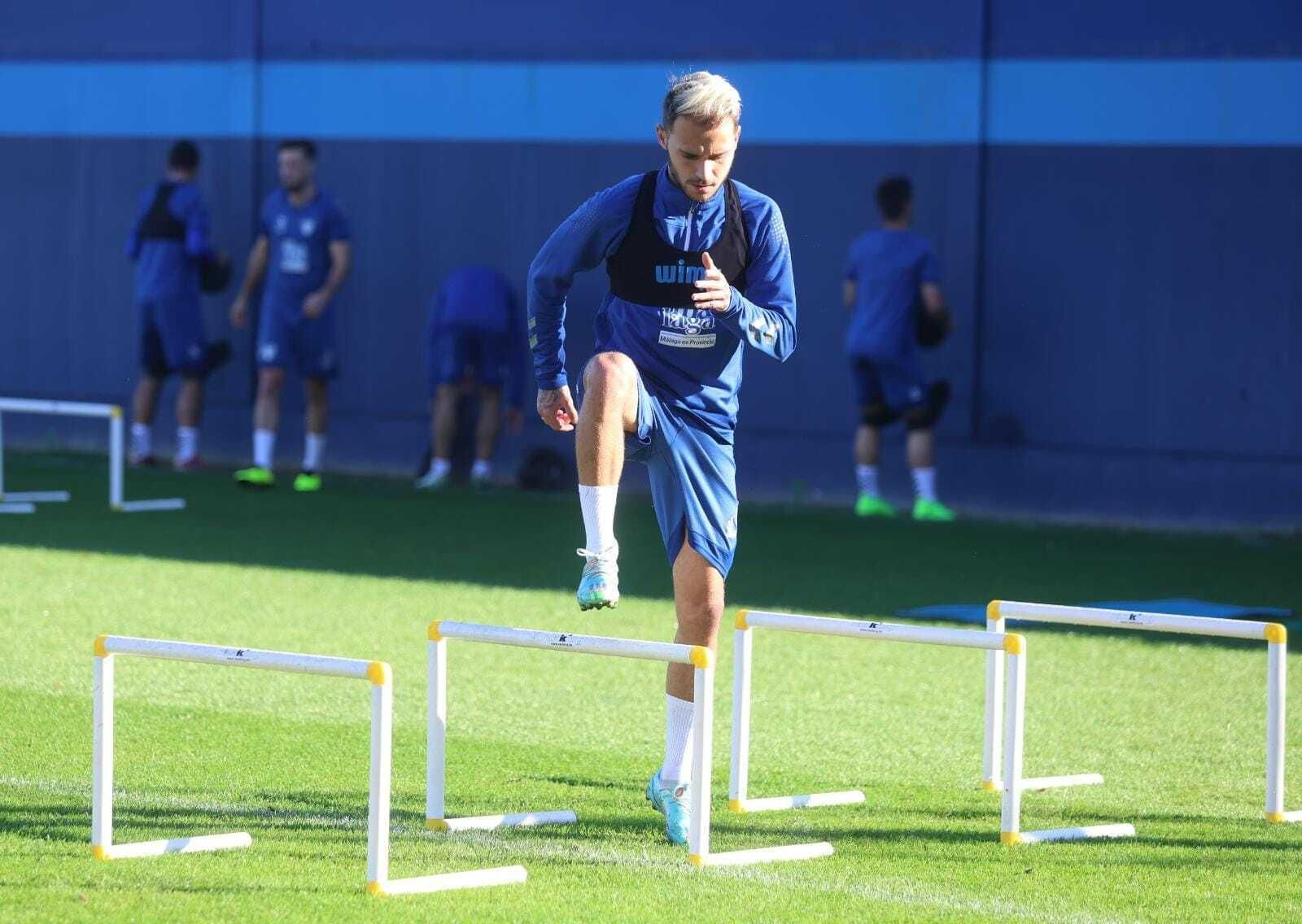 El entrenamiento del Málaga CF, en imágenes