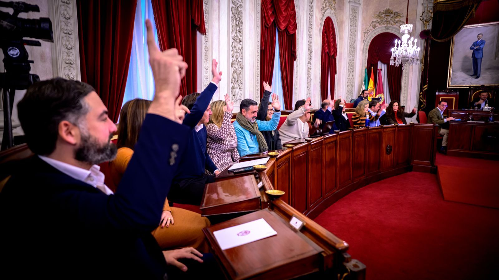 Una imagen de la bancada popular en el Pleno extraordinario del 30 de diciembre.