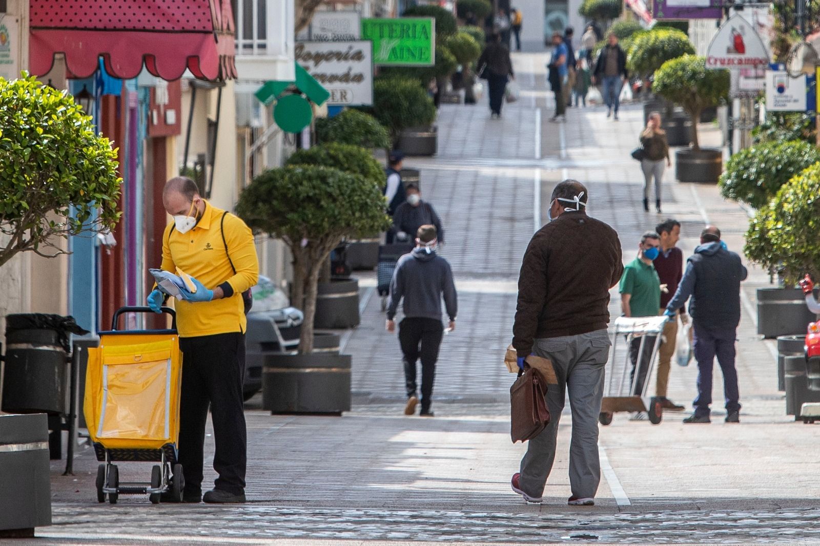 Imagen de la calle Rosario, una zona comercial de San Fernando.