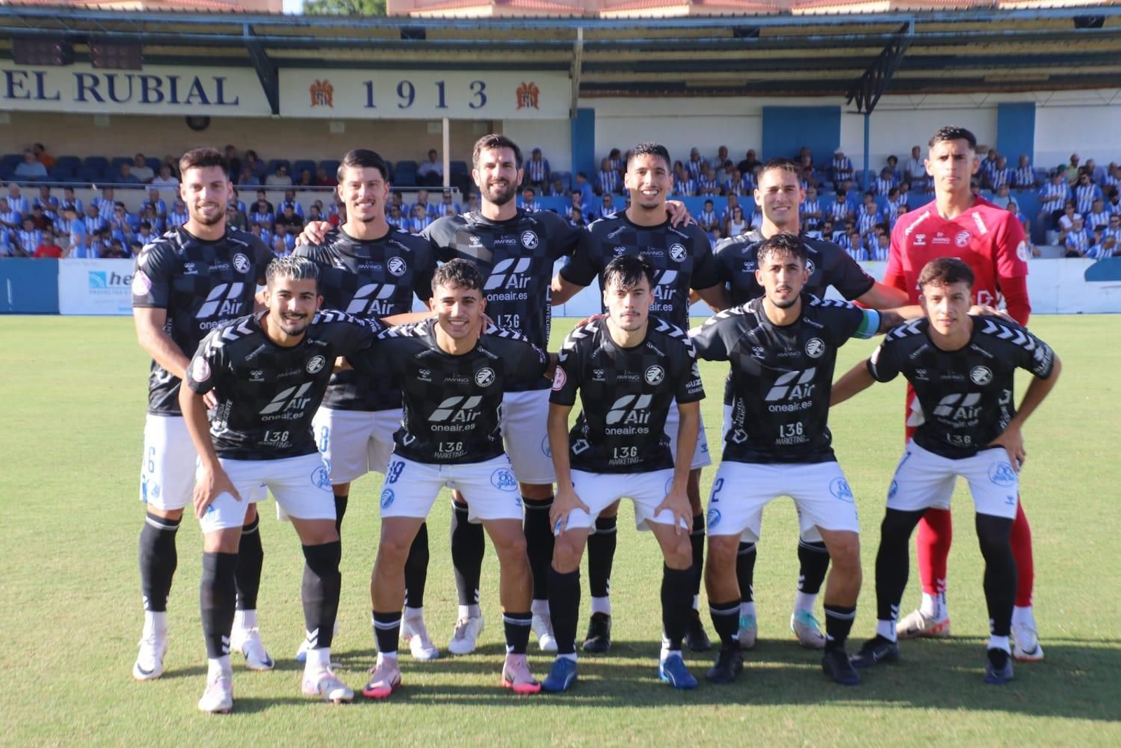 Formación inicial que ha presentado el Xerez DFC en Águilas.