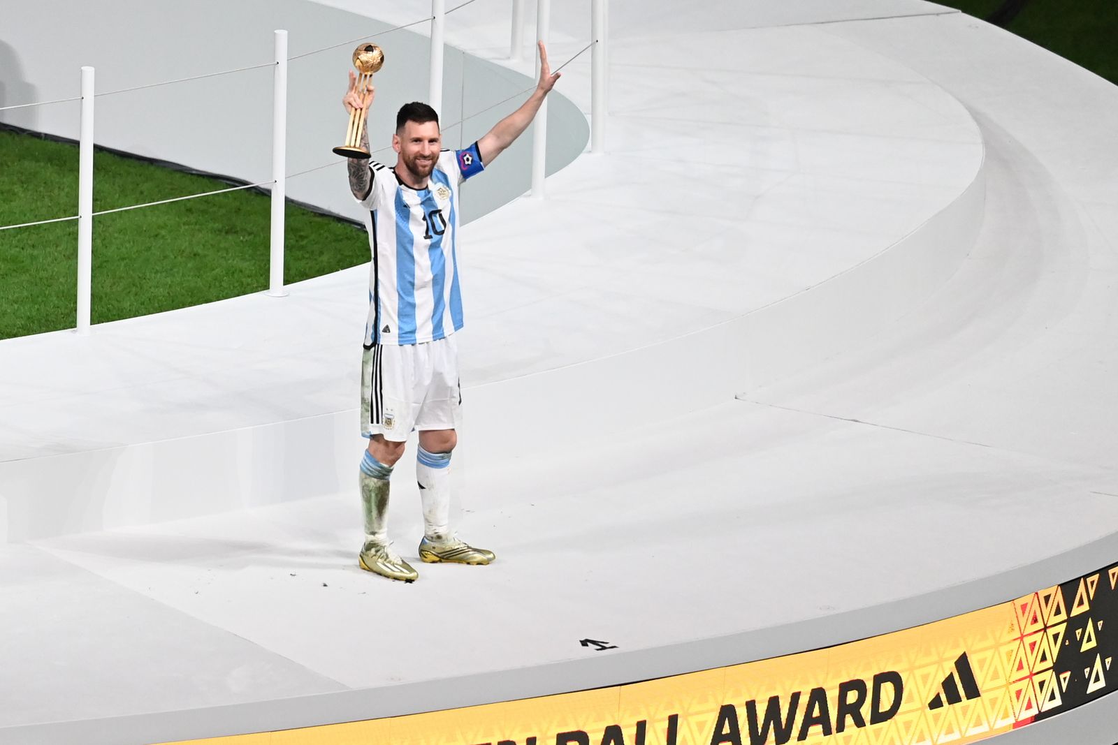 Las fotos de Messi con la Copa del Mundo