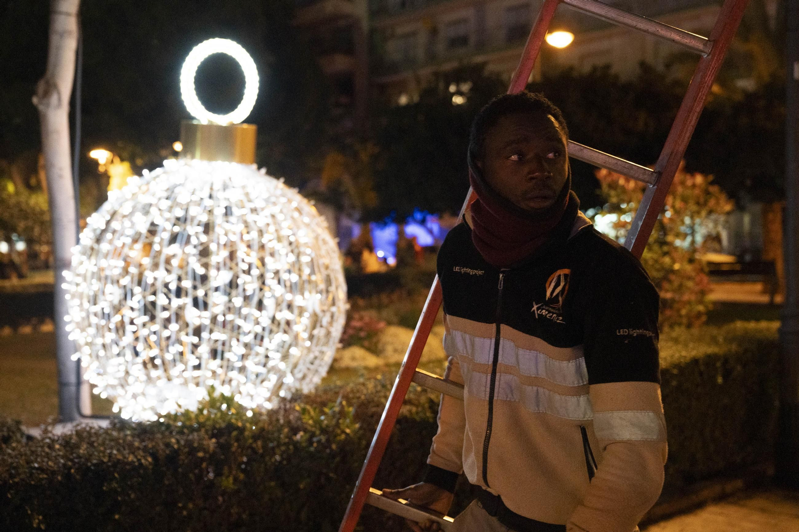 Las mejores imágenes del encendido navideño en Almería