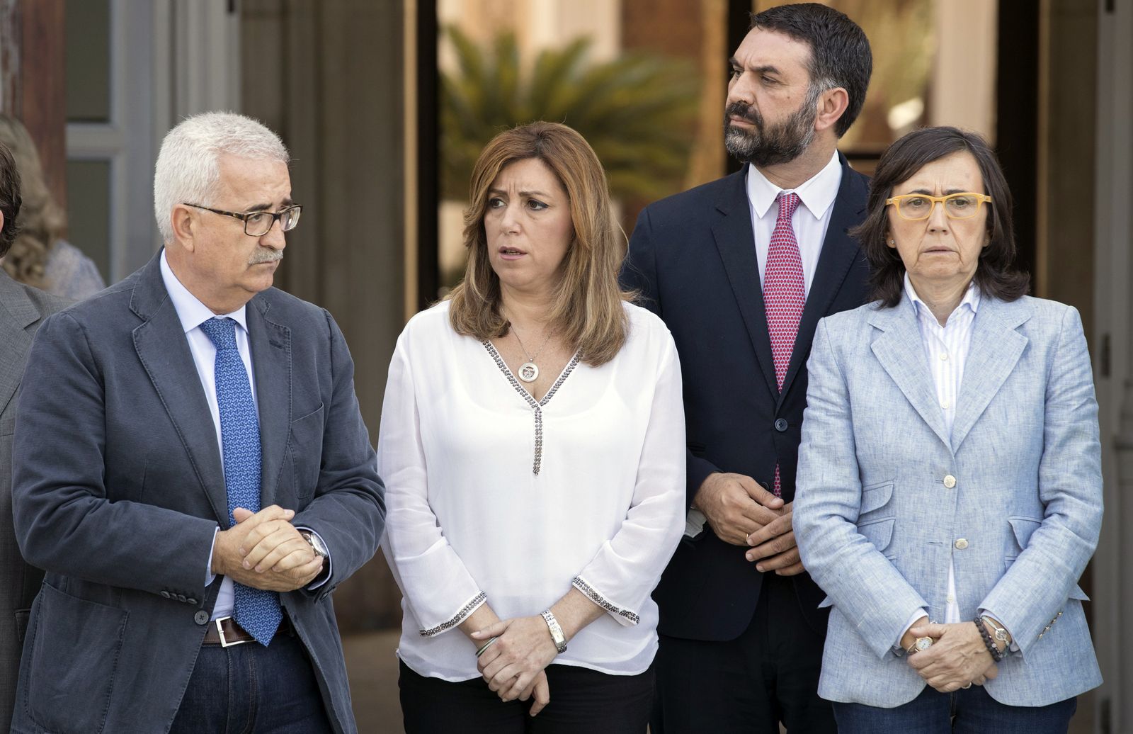 Susana Díaz durante un acto público en el Palacio de San Telmo.