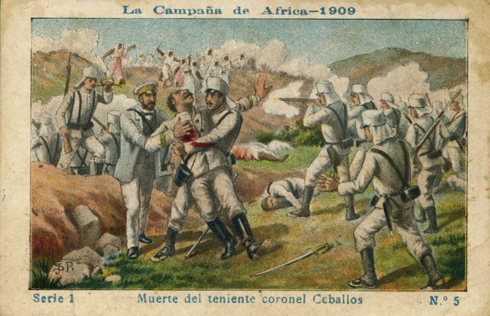 Muerte del teniente coronel Ceballos.