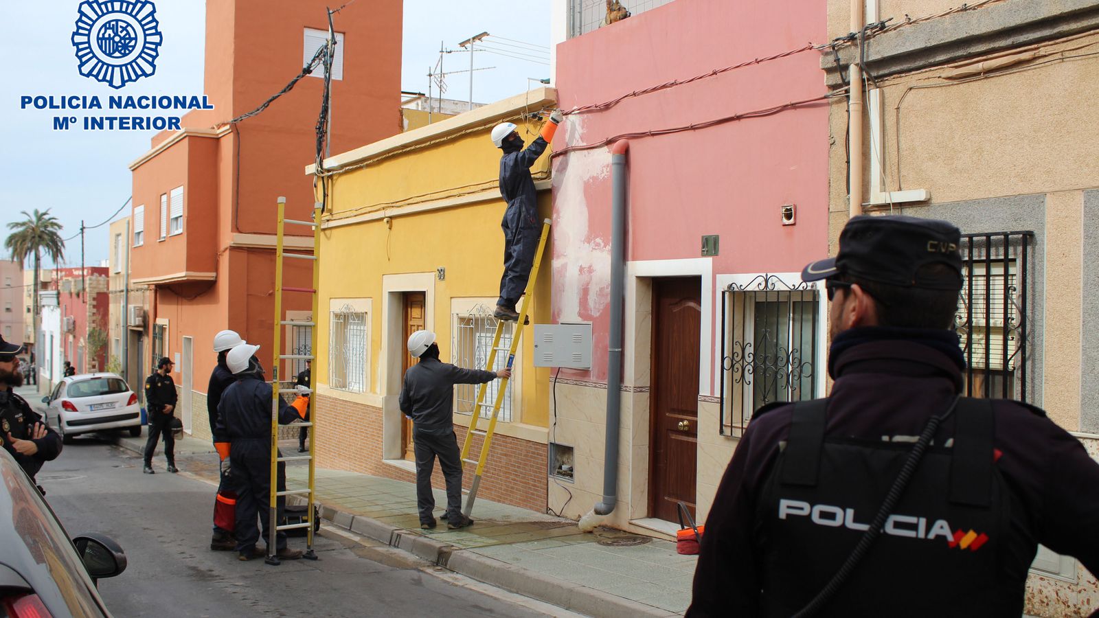 Una de las operaciones contra el fraude masivo en un barrio de la  capital