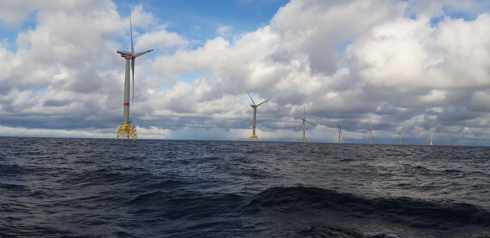 Imágenes del parque eólico marino de 'Wikinger'