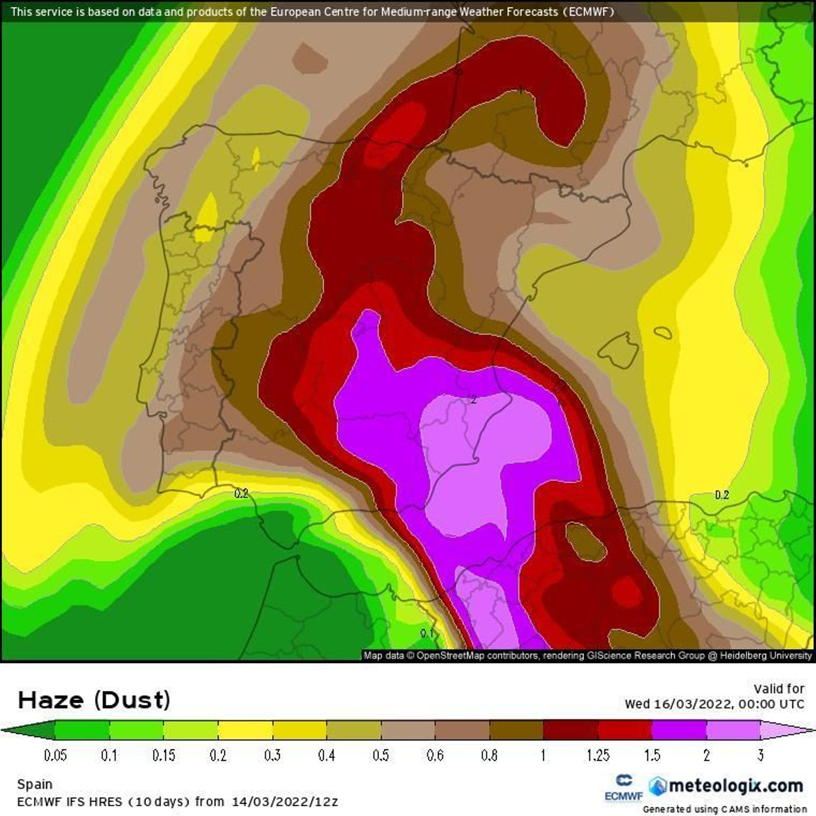 Día 16 de marzo a las 00.00 horas
