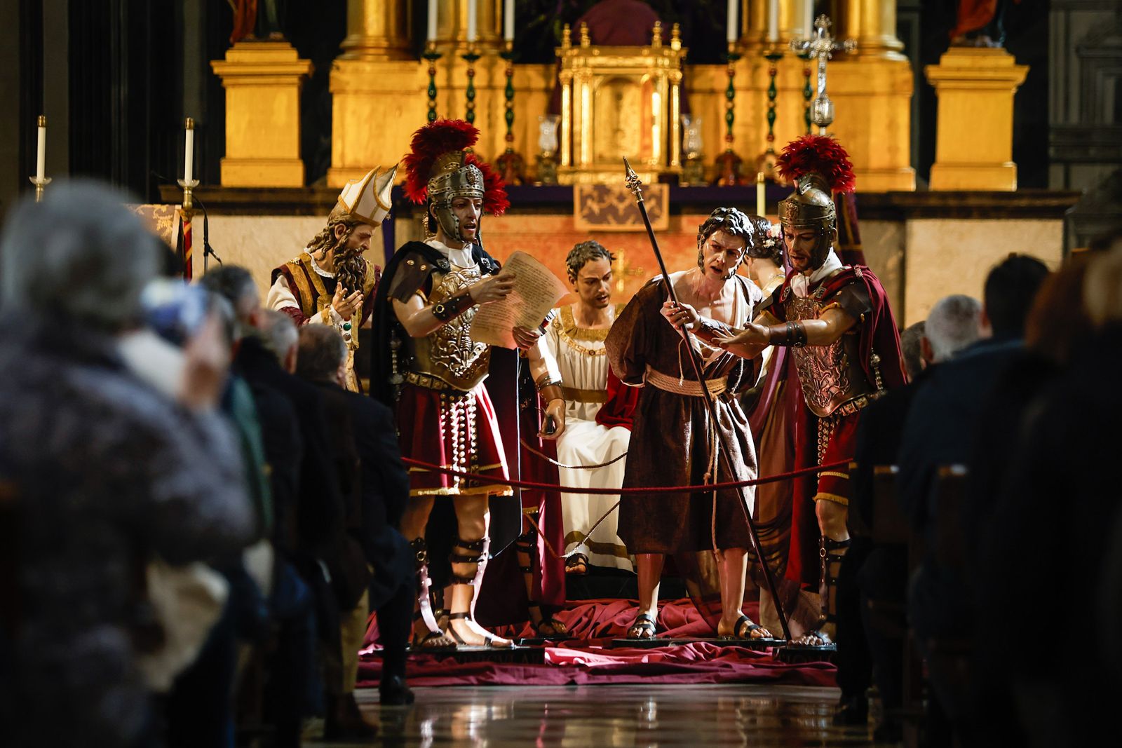 Nuevo conjunto escultórico del paso de misterio de Jesús de la Sentencia de Granada, Cuaresma 2026