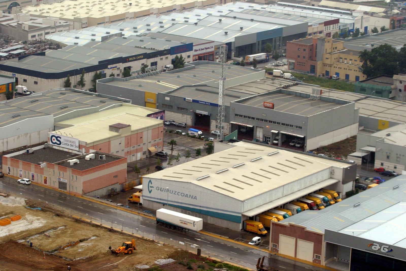 Vista aérea del polígono El Viso, en una imagen de archivo.